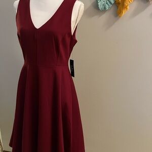 Lulu’s Deep‎ Red Timeless A-Line Dress